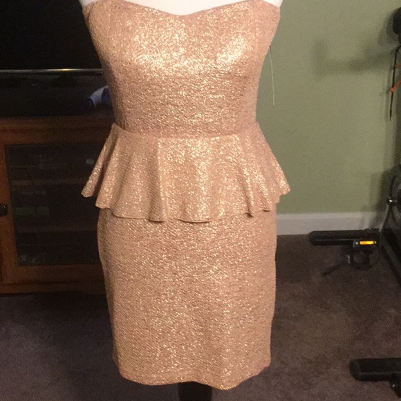Lovely Day Dresses & Skirts - Rose Gold Party Dress